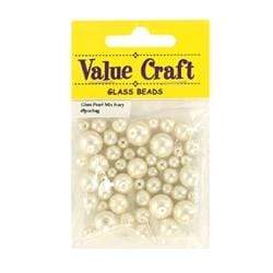 AussieSuperStore Jewellery Making Supplies Glass Pearl Ivory Glass Pearl Ivory | Jewellery Making Beads 9331468017356 VCGPMXCR